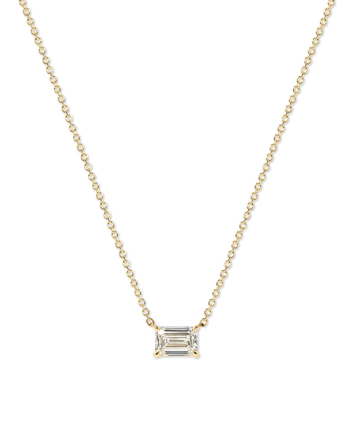 1.53ct F-VVS2 Brandi Emerald Necklace