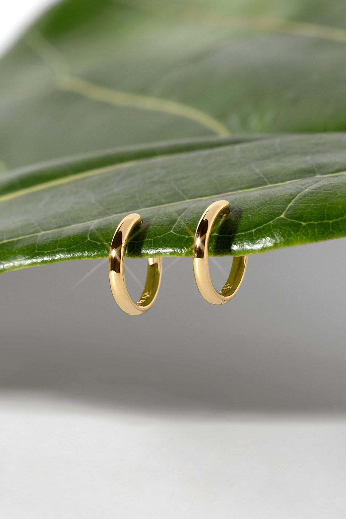 13x2mm Core High Polish Hoop 18k Yellow