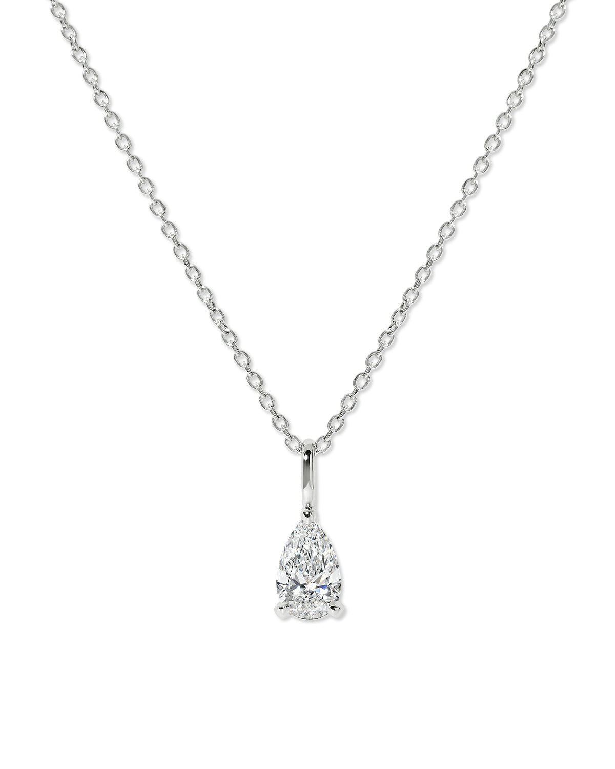 1.10ct D-VS1 Brandi Pear Necklace
