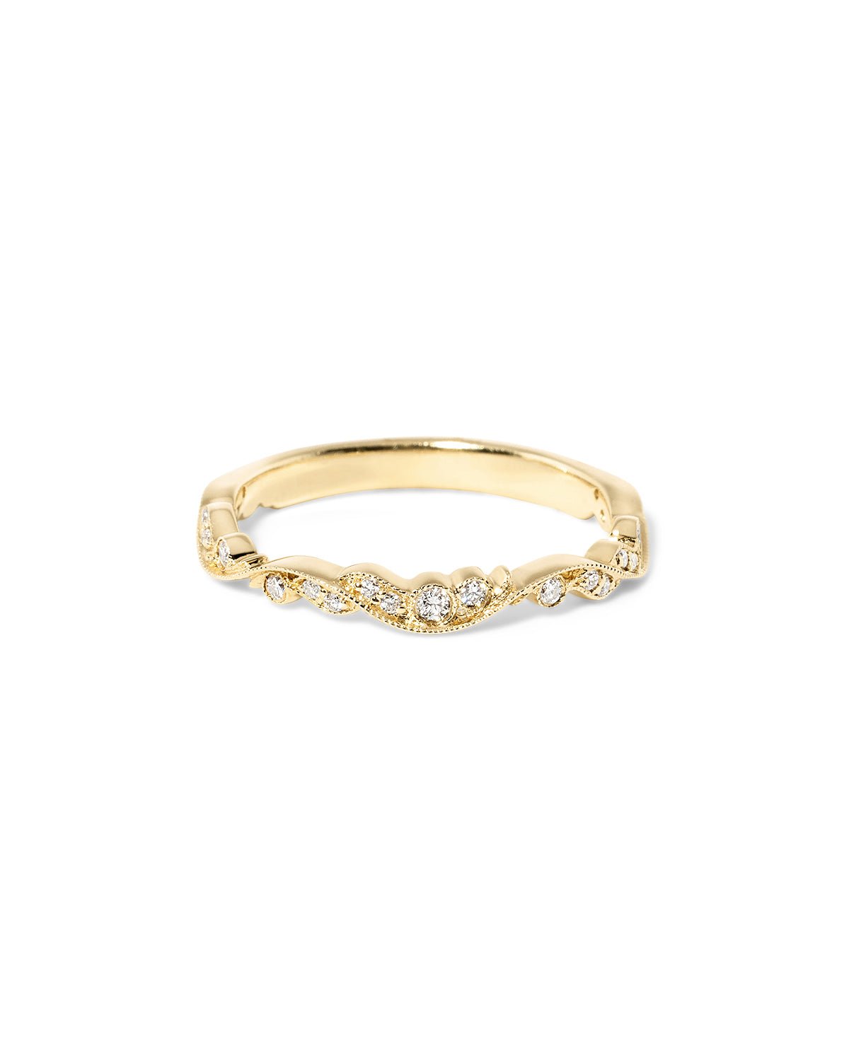 2.6mm Rosette Diamond Ring