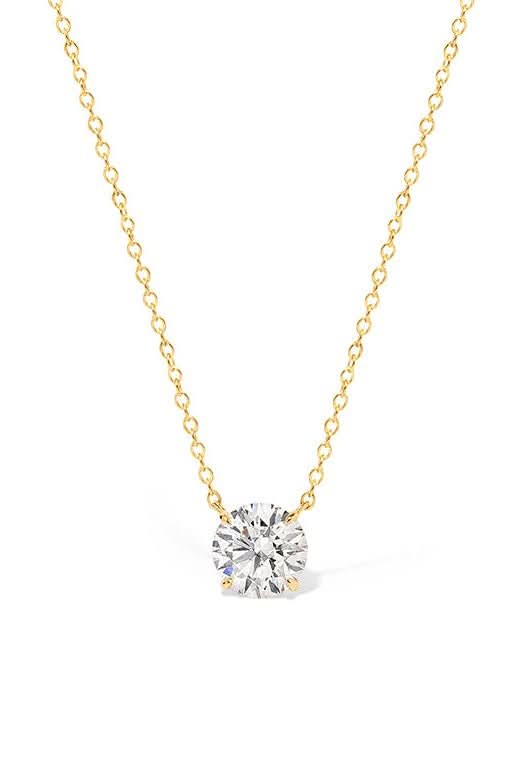 0.80ct D-VVS1 Core Round Solitaire Necklace