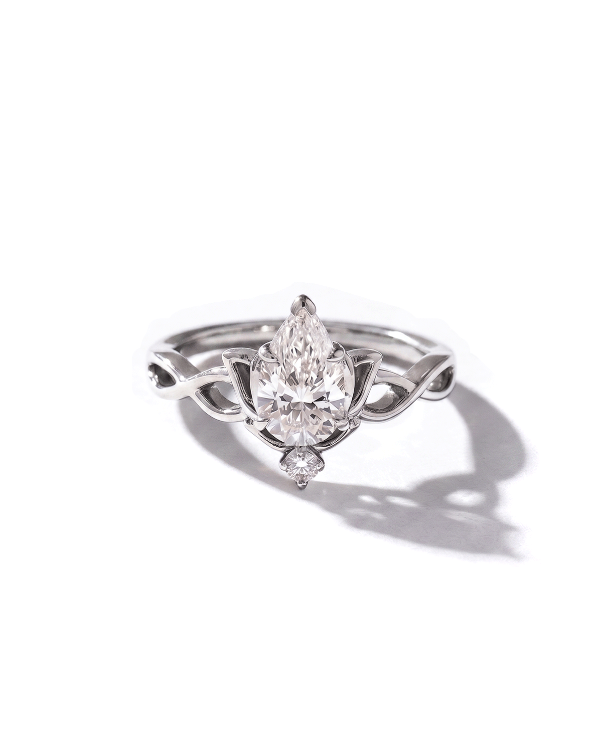 Diamond Lotus Ring