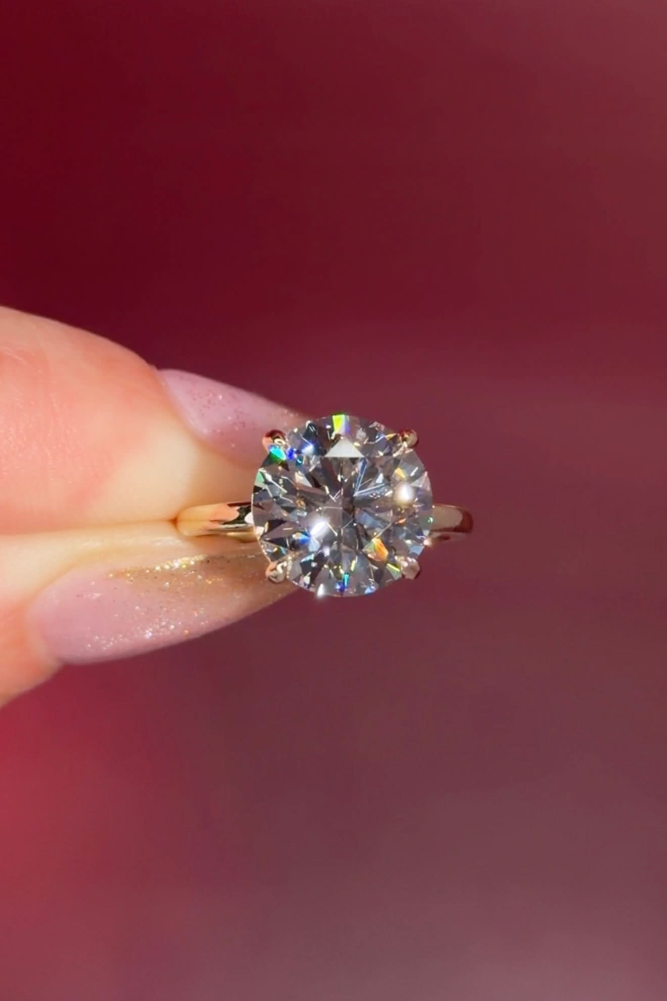 5.07ct E-VS1 Round Lab Diamond Leah