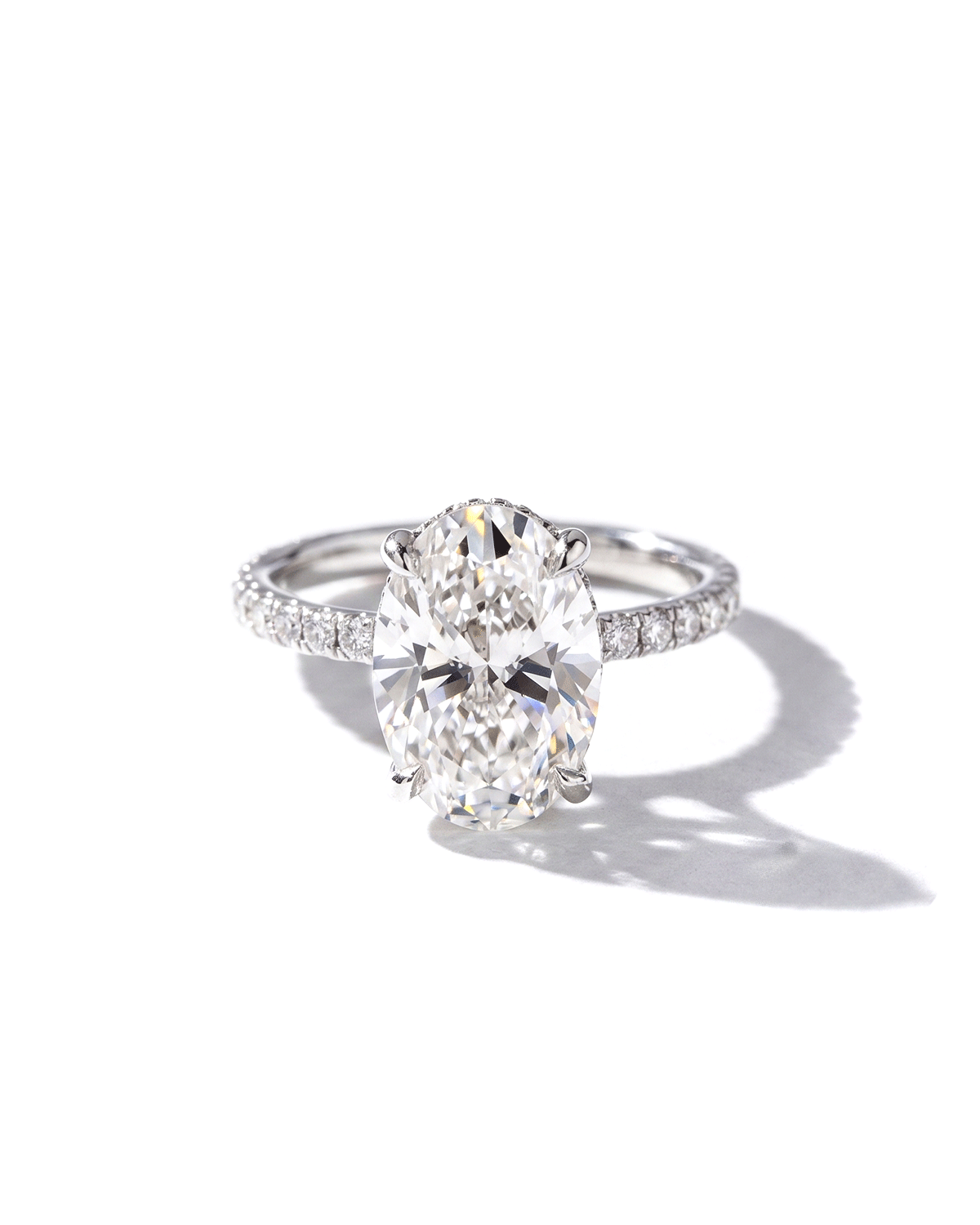 3.93ct E-VS1 Oval Lab Diamond Kayla