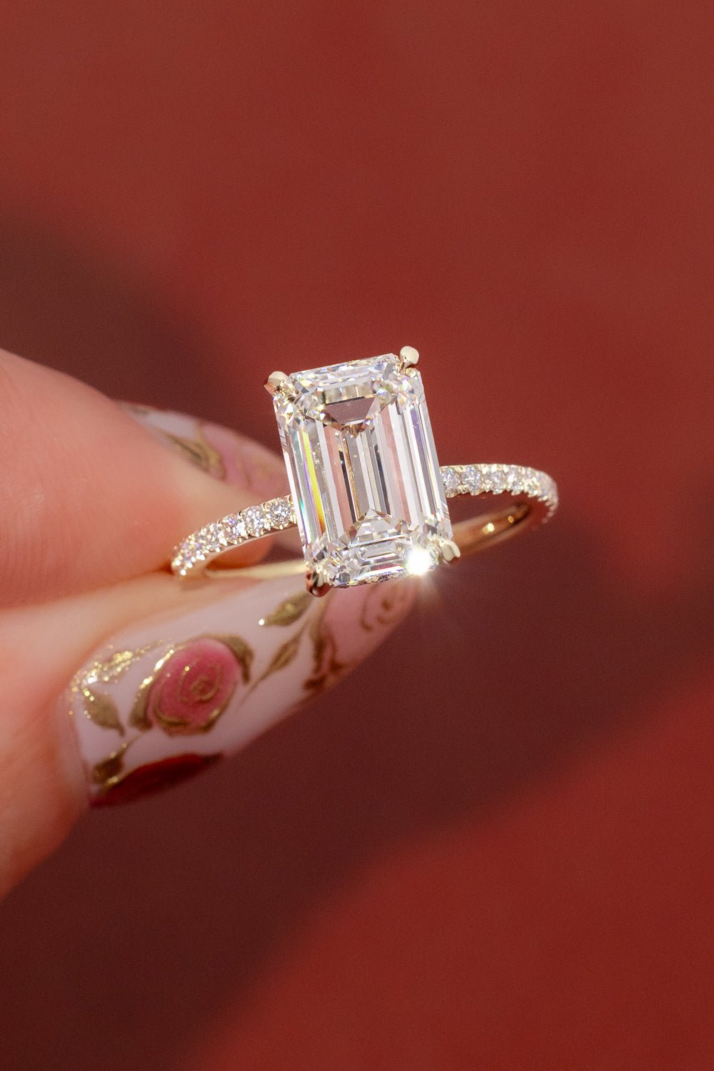 4.05ct E-VVS2 Emerald Lab Diamond Stephanie