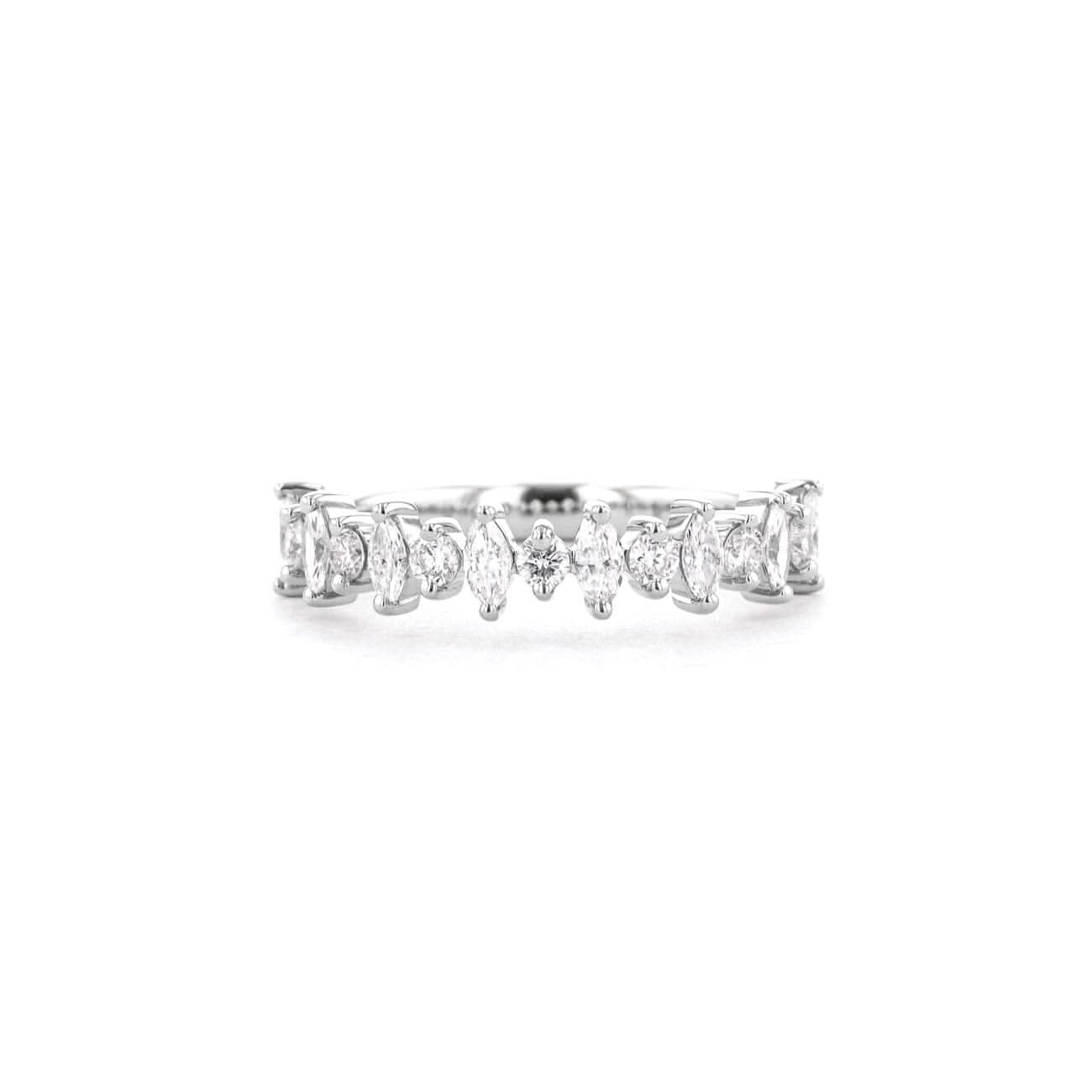 Marquise & Round Floating Lab Diamond Band