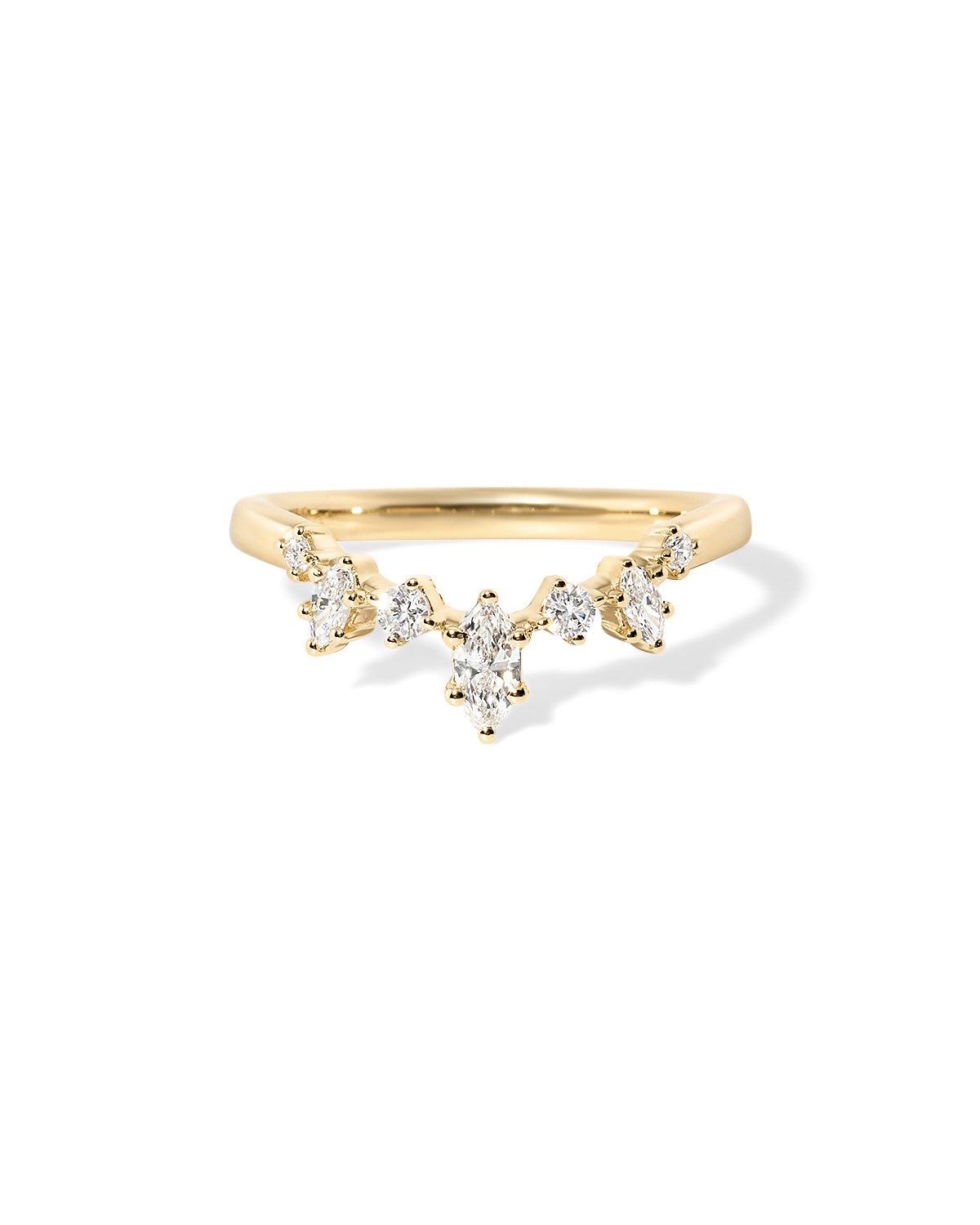 Marquise Constellation Wedding Band