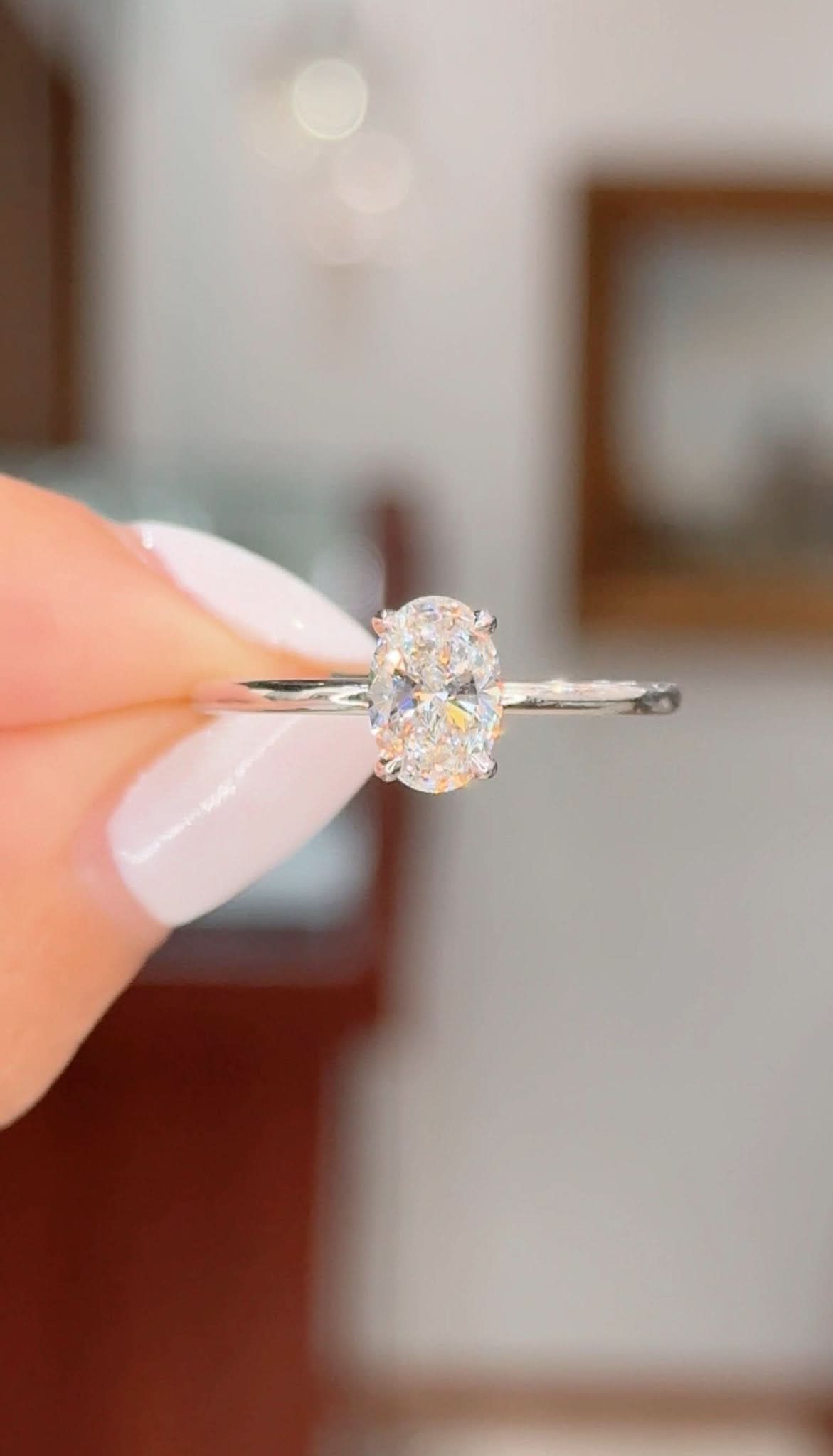 1.25ct E-VS1 Oval Lab Diamond Kayla