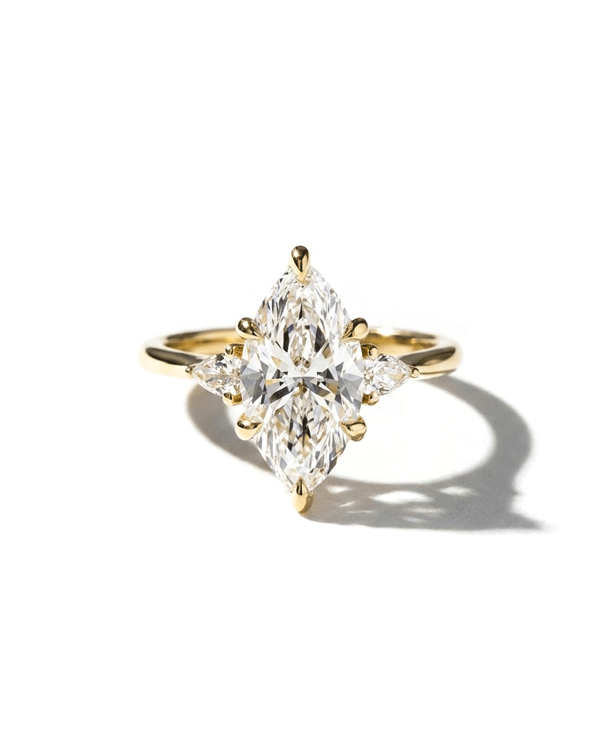 2.58ct D-VVS2 Marquise Lab Diamond Petite Gracie
